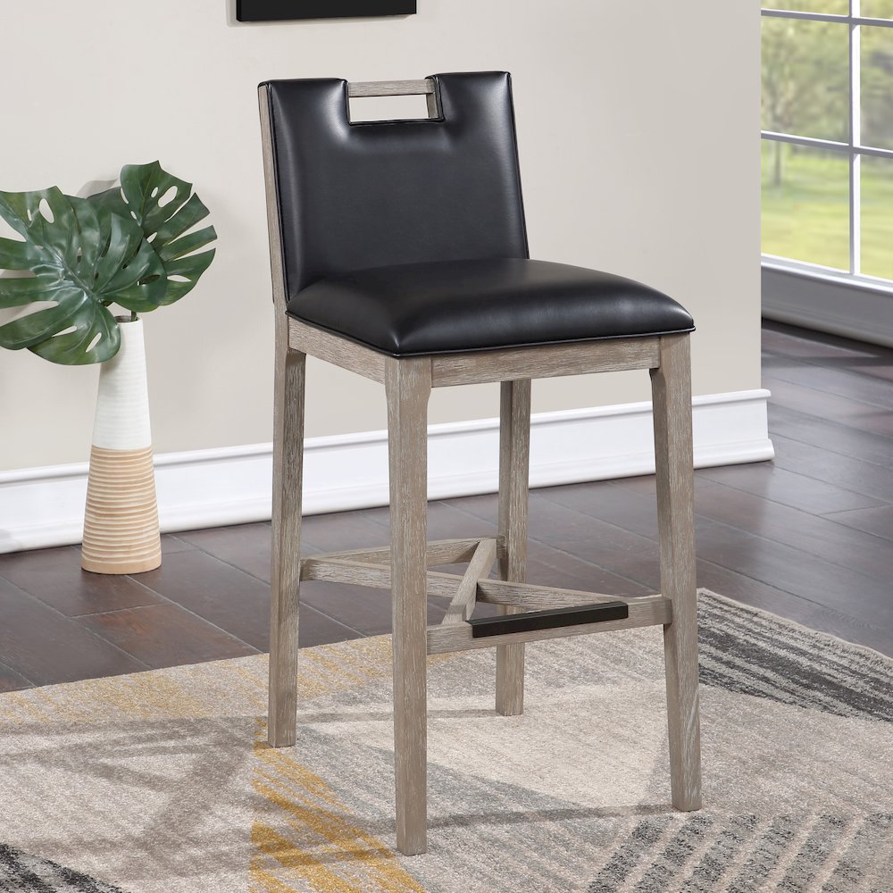 Jakarta 30" Stool - Driftwood Grey. Picture 7