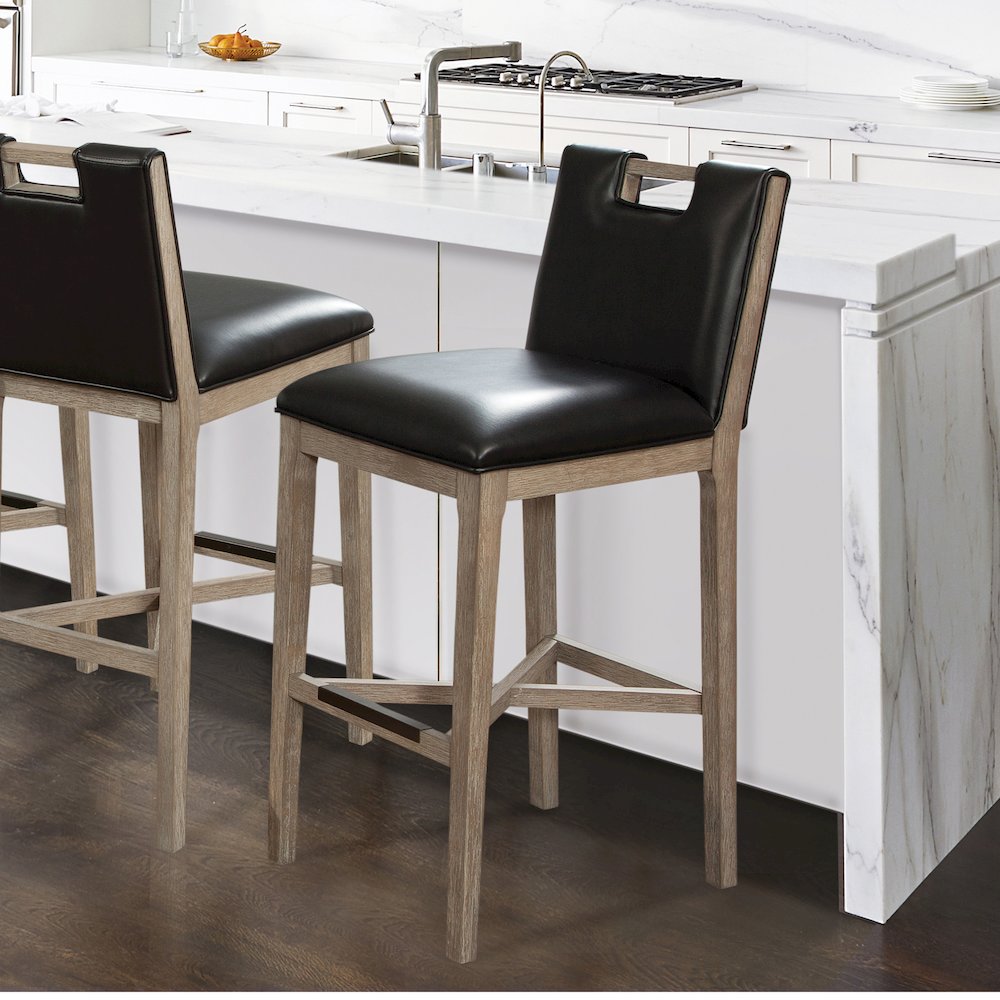 Jakarta 26" Stool - Driftwood Grey. Picture 6