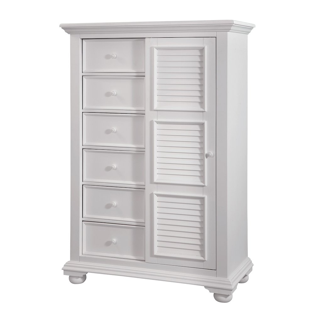 Cottage Traditions Gentleman's Chest - White Cottage. Picture 3