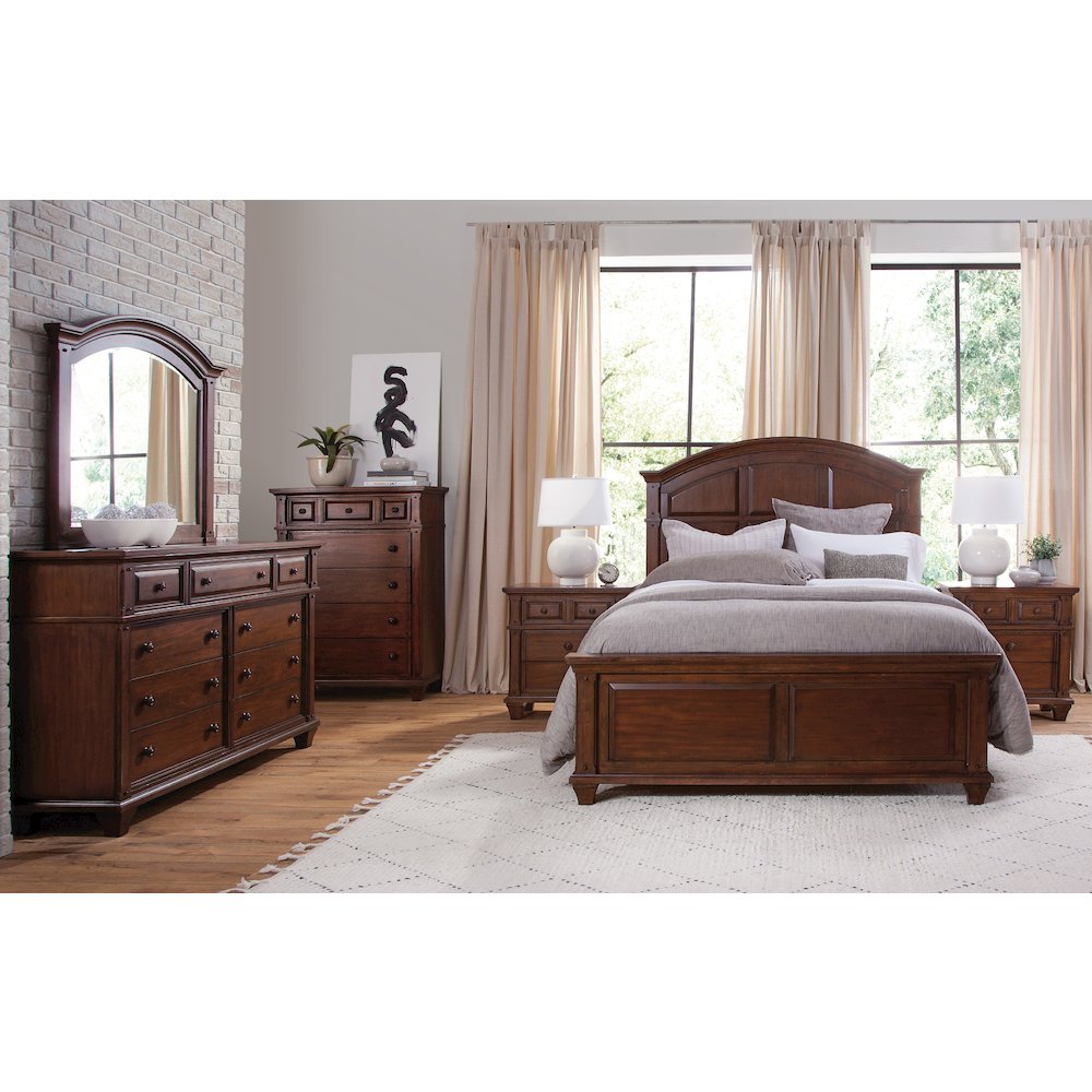 Sedona Dresser with Mirror - Cinnamon Cherry. Picture 3