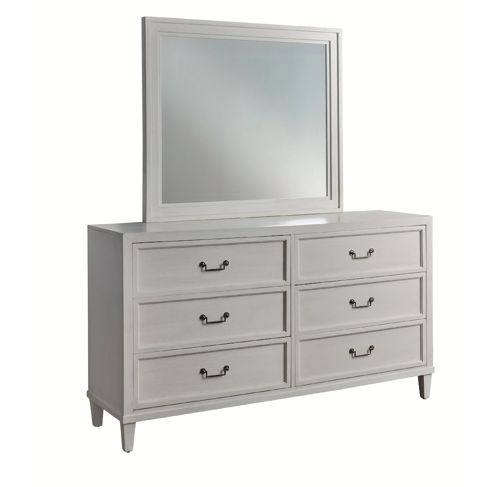 Dunescape Dresser with Mirror - White. Picture 1