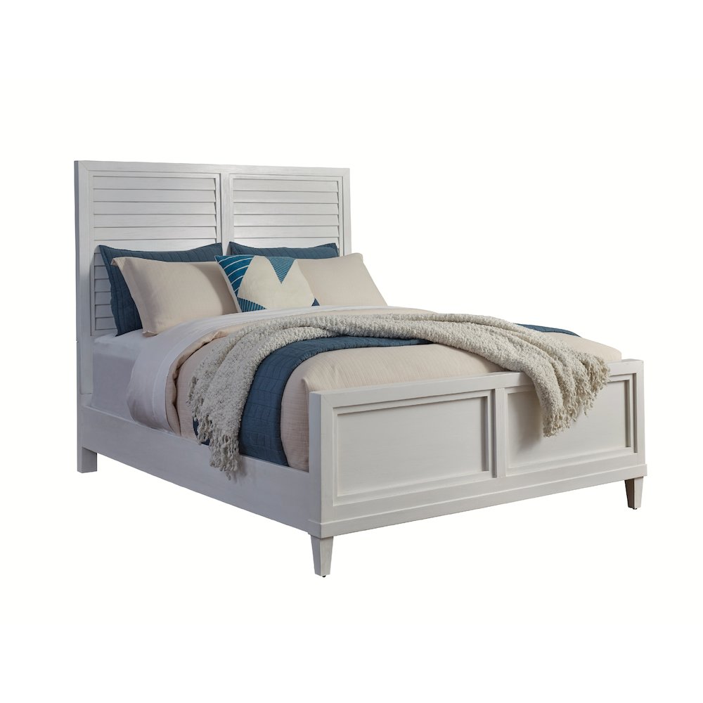Dunescape Queen Panel Bed - White. Picture 1
