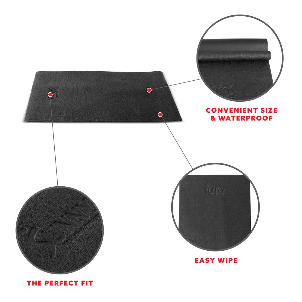 Sunny Health & Fitness Equipment Mat -Extra Small - NO. 074-XS. Picture 7