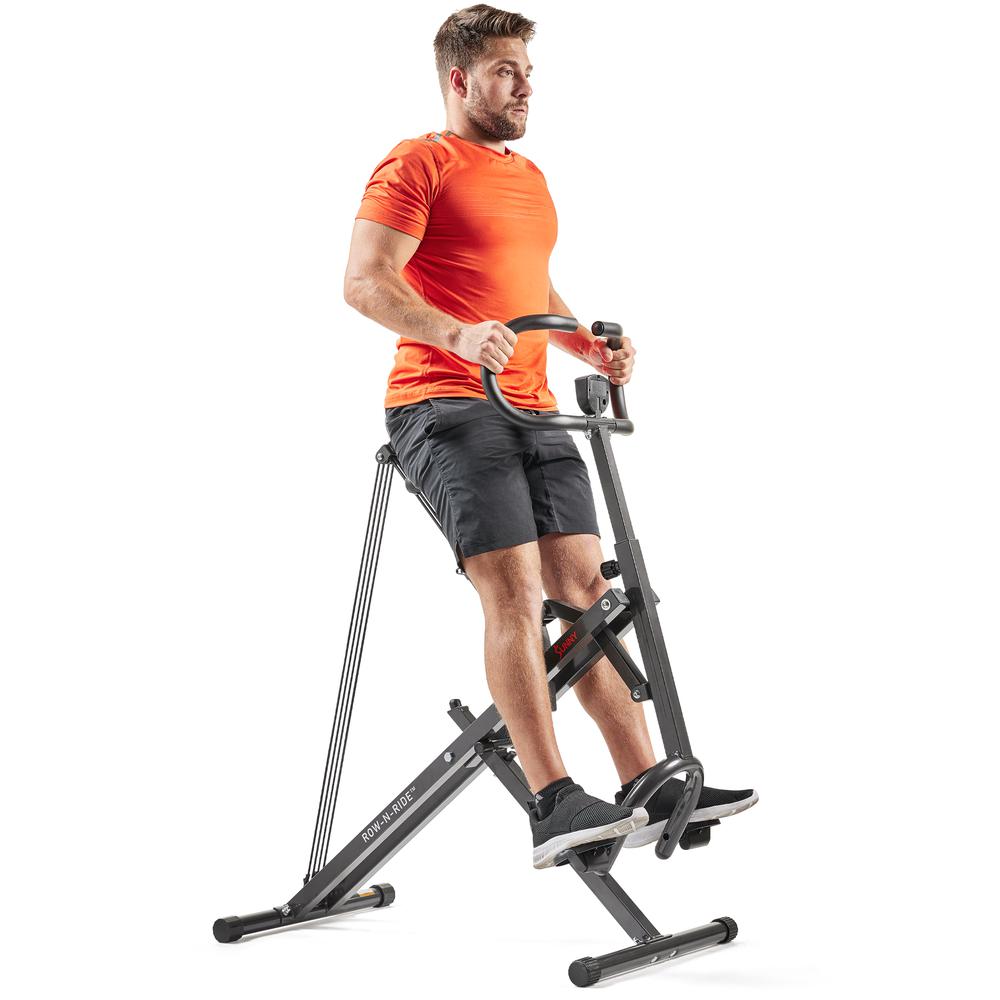 Sunny Health & Fitness Row-N-Ride® Plus Assisted Squat Machine - NO. 077PLUS. Picture 2