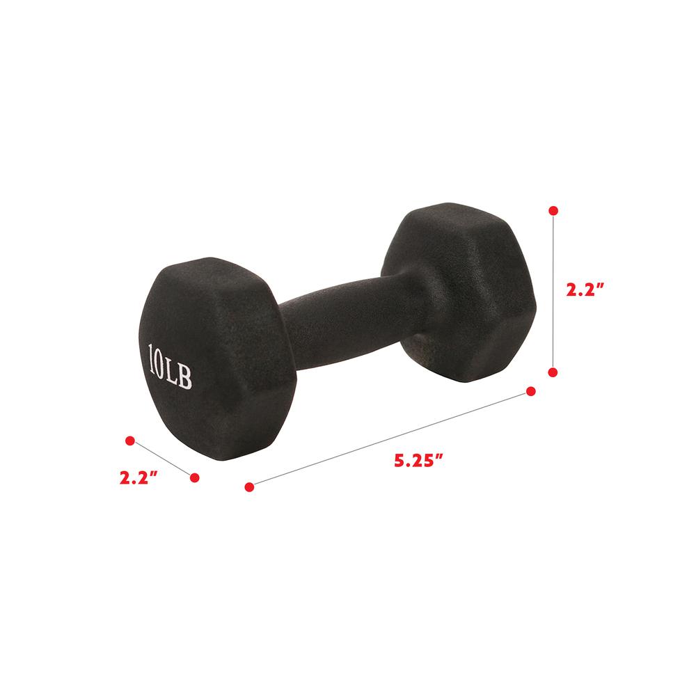 Neoprene Dumbbell - 10lb (PAIR). Picture 2