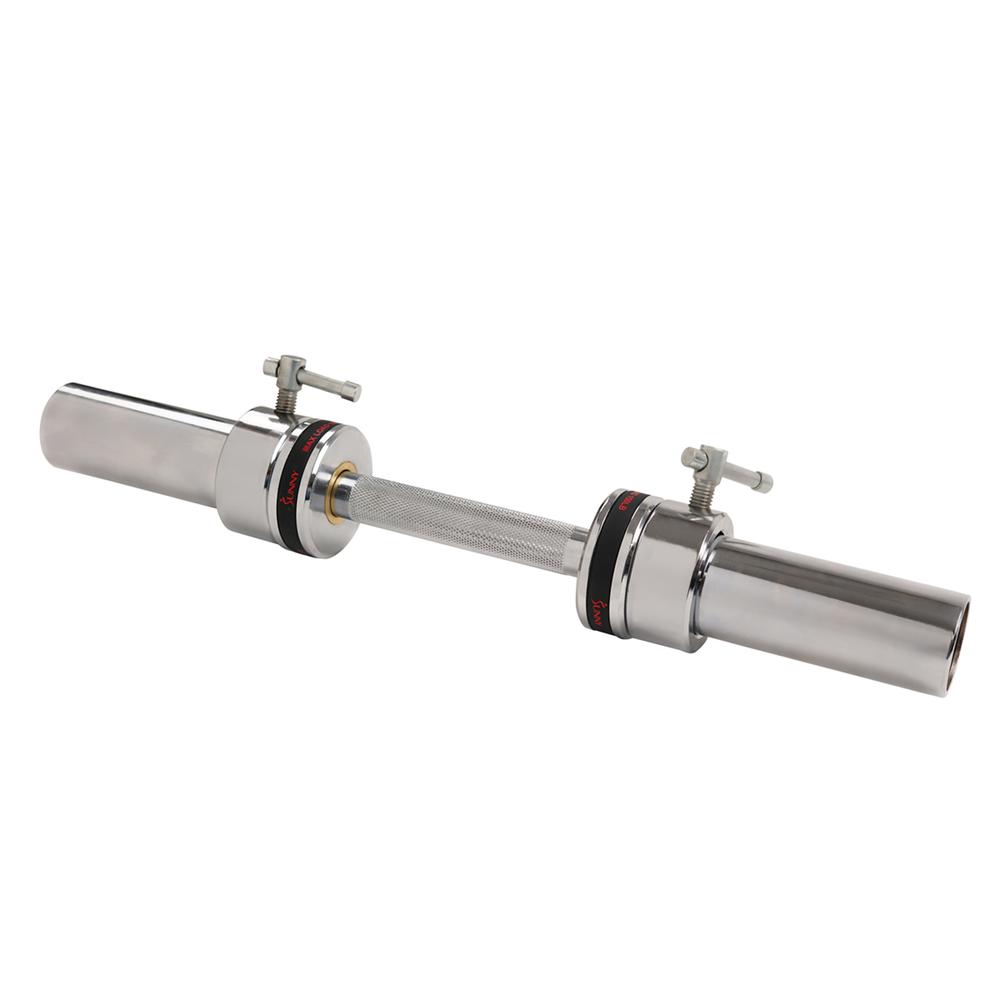 20" Olympic Single Dumbbell Handlebar with Ring Collars. Picture 1