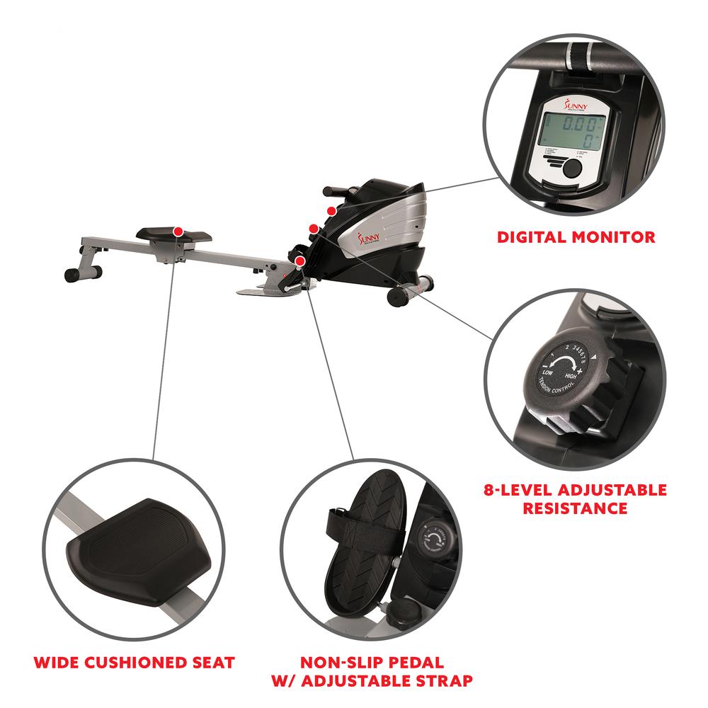 SF-RW5622 Dual Function Magnetic Rowing Machine. Picture 3