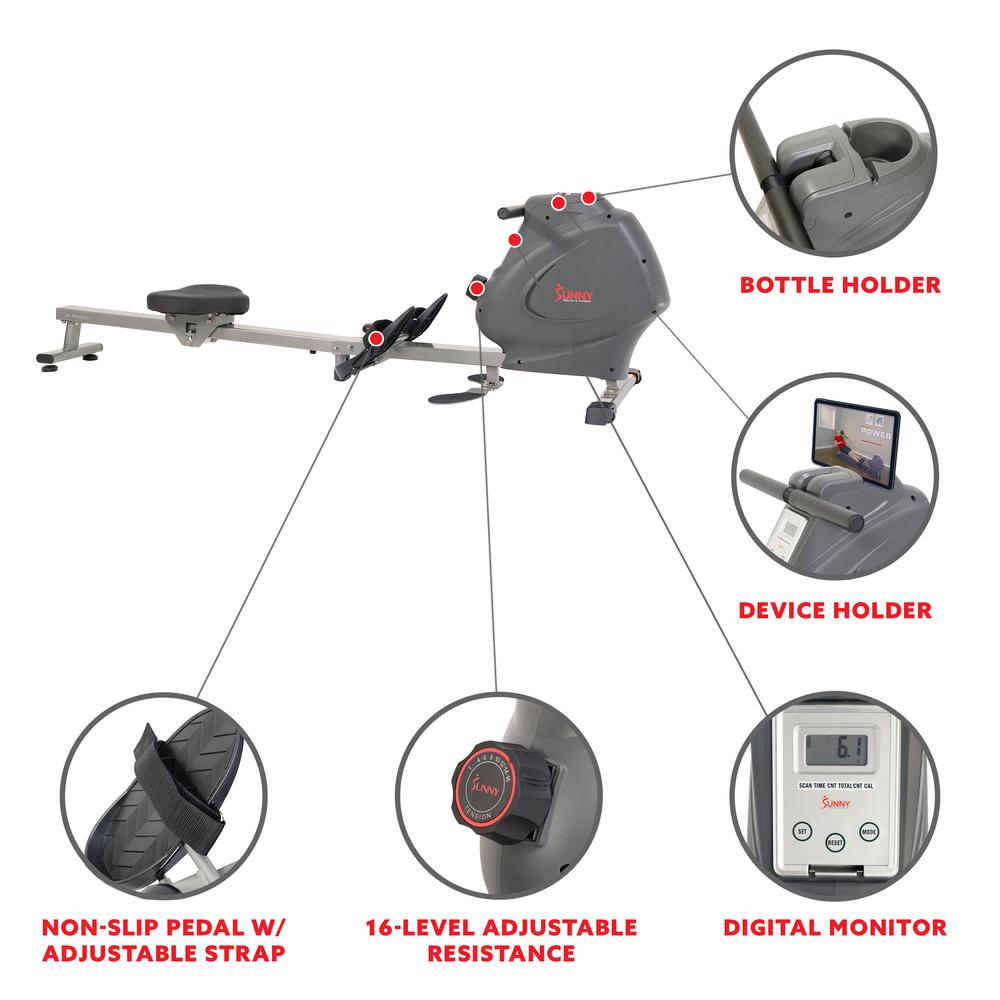 Multifunction SPM Magnetic Rowing Machine. Picture 3