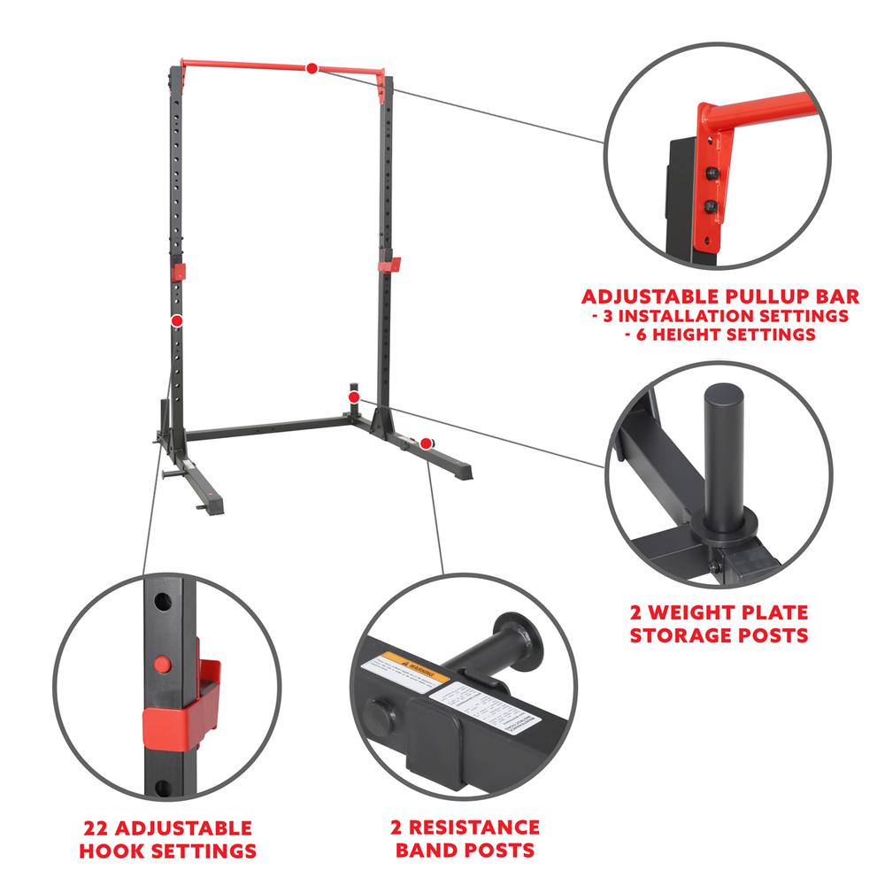 Sunny Health & Fitness Essential Power Rack - SF-XF920063. Picture 8