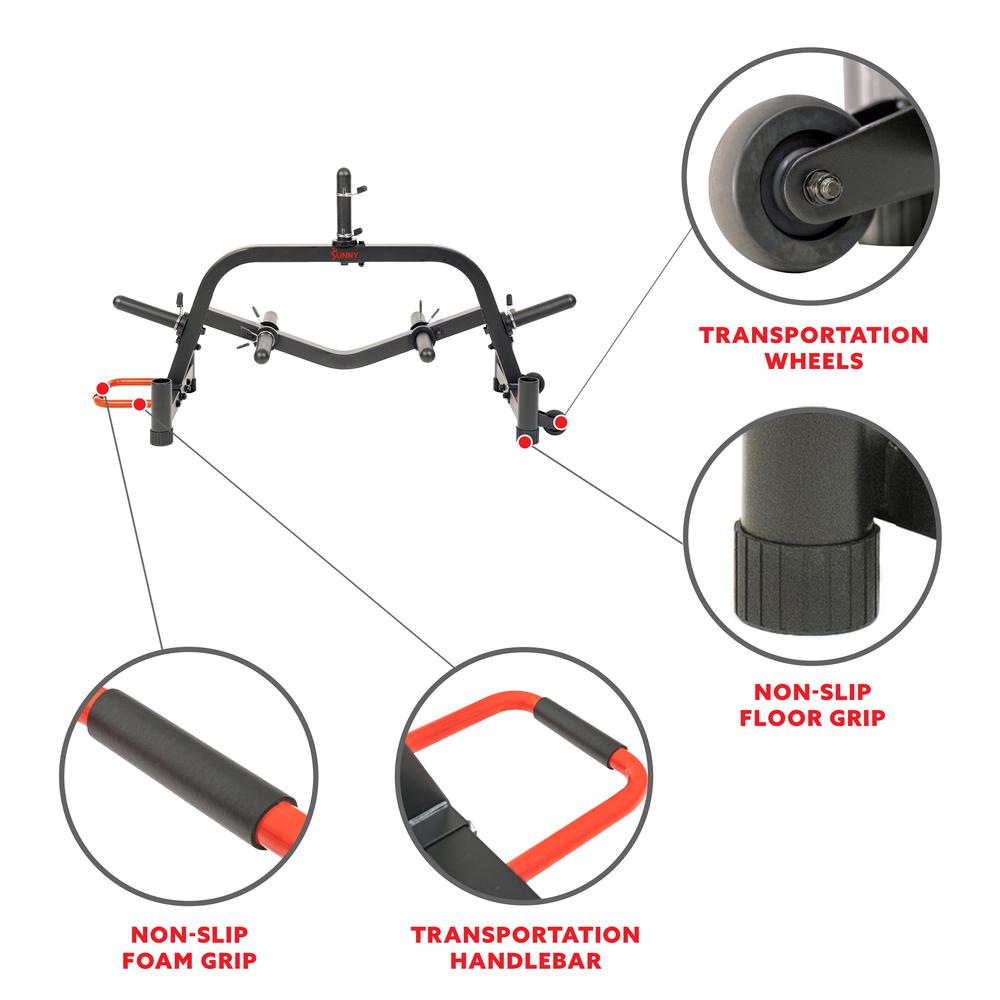 Sunny Health & Fitness Multi-Weight Plate and Barbell Rack Storage Stand SF-XF9938. Picture 4