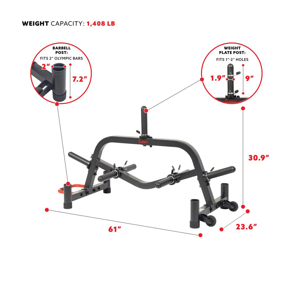Sunny Health & Fitness Multi-Weight Plate and Barbell Rack Storage Stand SF-XF9938. Picture 5