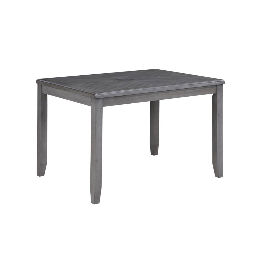 Gia 5-Piece 48" Wood Rectangular Dining Set with 4 Chairs in Gray. Picture 3