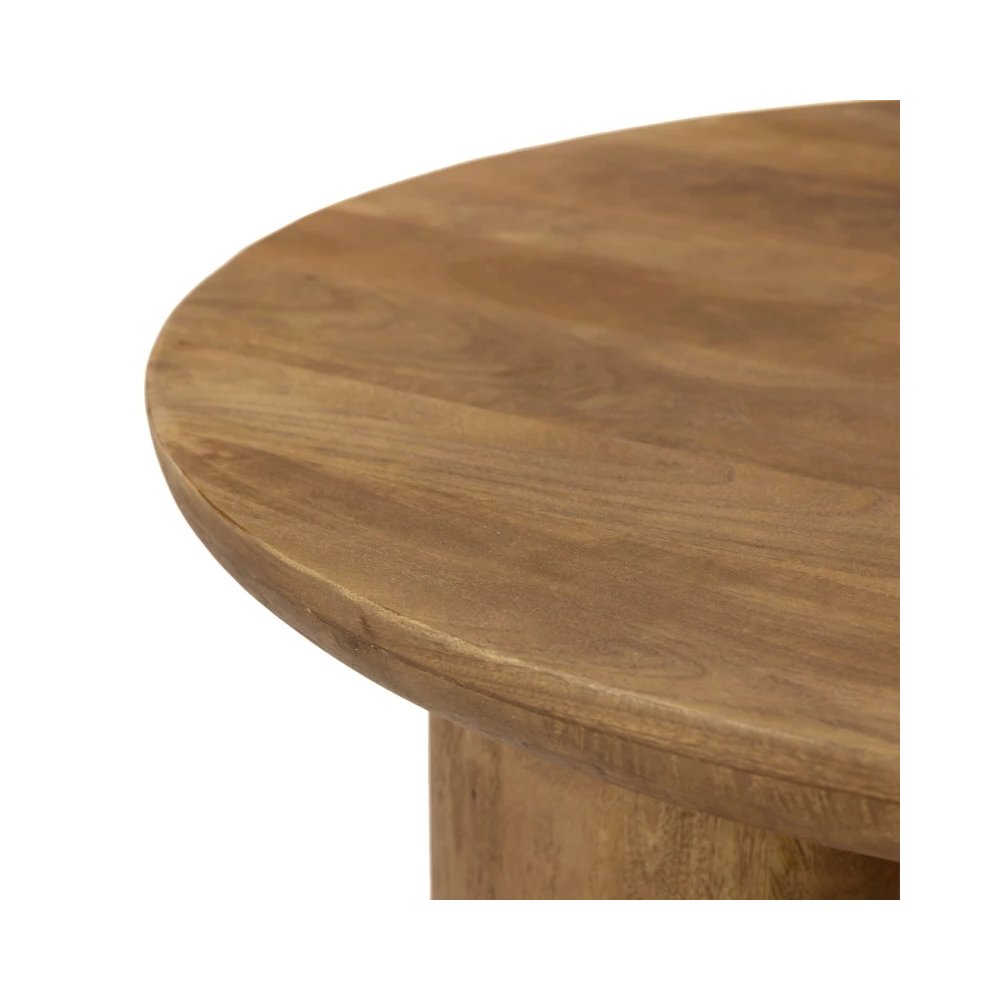 Sullivan Round Coffee Table - Spice Tan. Picture 6