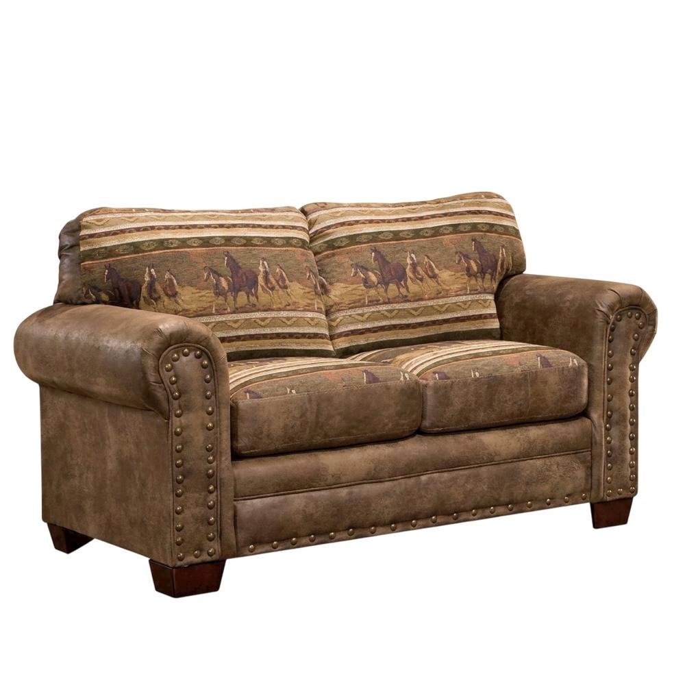 Wild Horses - Loveseat. Picture 1
