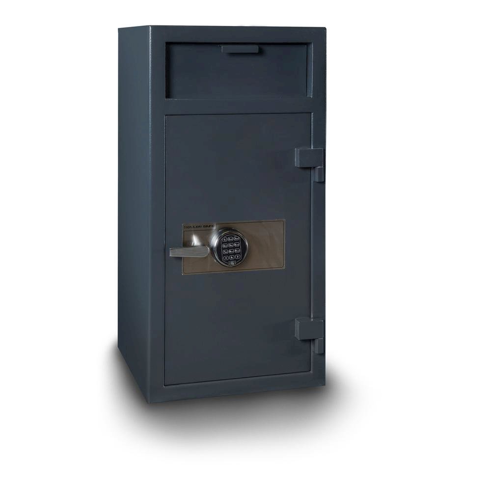 Depository Safe with inner locking department Gray. Picture 1