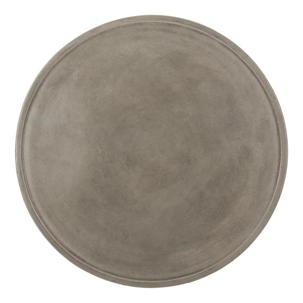 Bryson Indoor/Outdoor Modern Concrete Round 14.57-Inch H Coffee Table. Picture 3