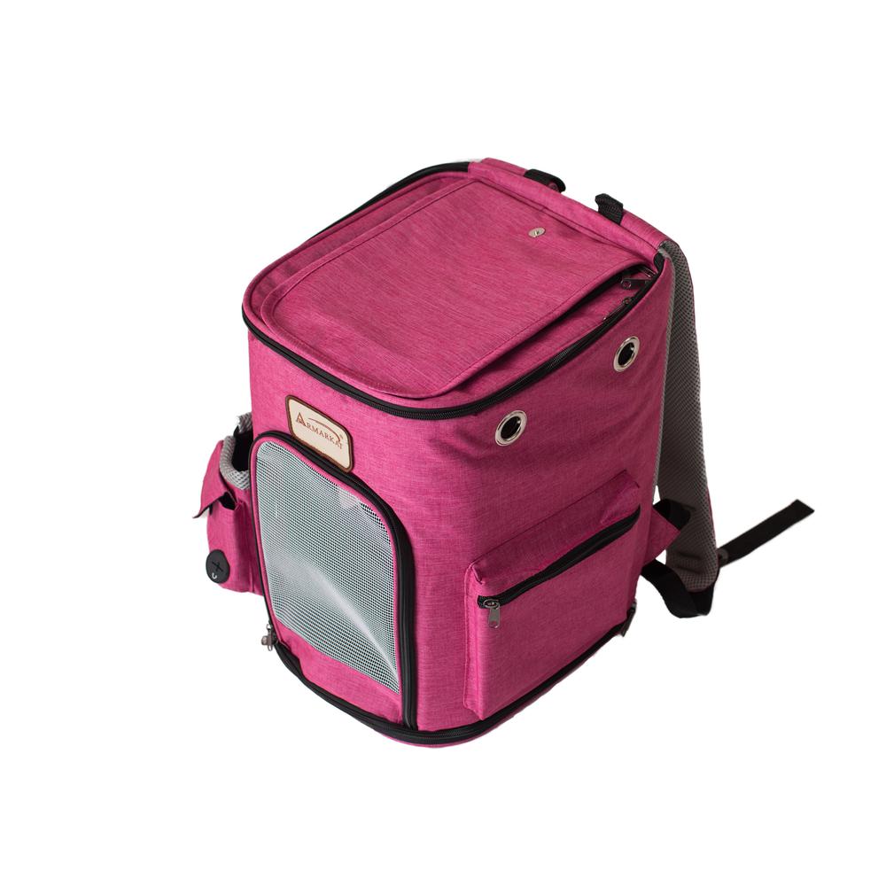 Armarkat Model PC301P Pawfect Pets Backpack Pet Carrier in Pink and Gray Combo. Picture 3