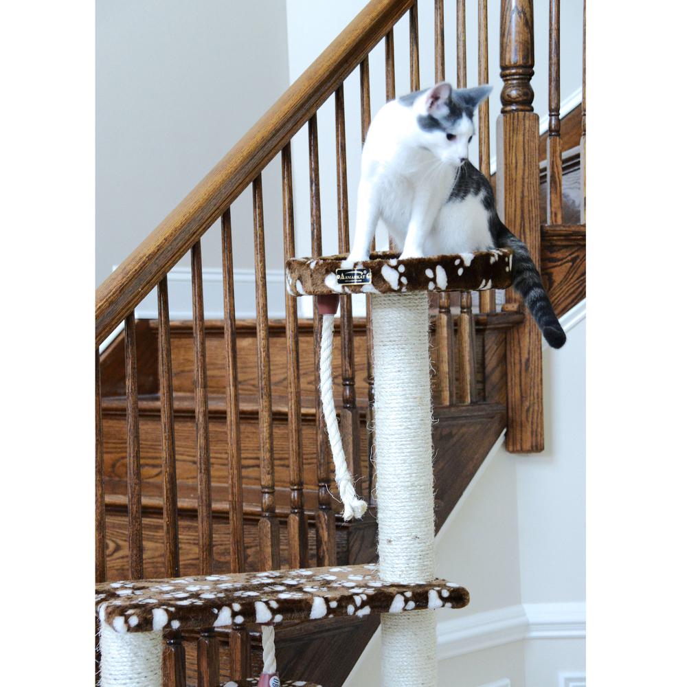 Real Wood Cat Tree Hammock Bed With Natural Sisal Post For Cats And Kittens. Picture 6