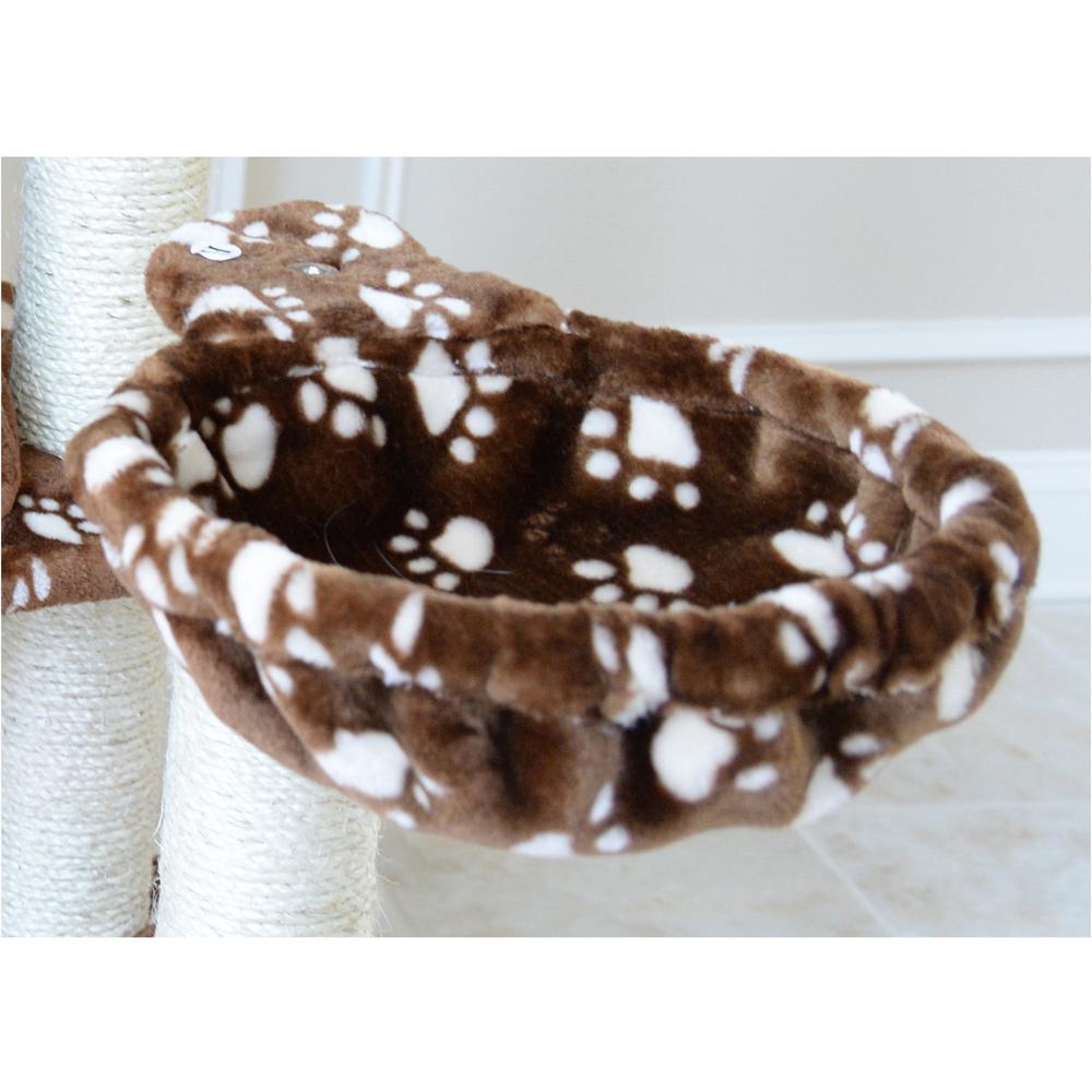 Real Wood Cat Tree Hammock Bed With Natural Sisal Post For Cats And Kittens. Picture 7