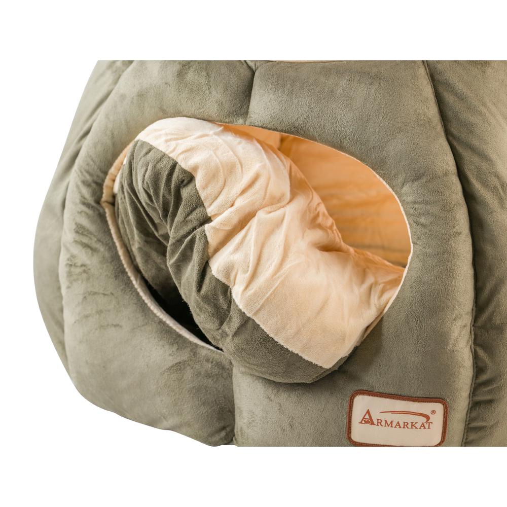 Armarkat Cat Bed Model C30HML/MH , Laurel Green and Beige. Picture 10