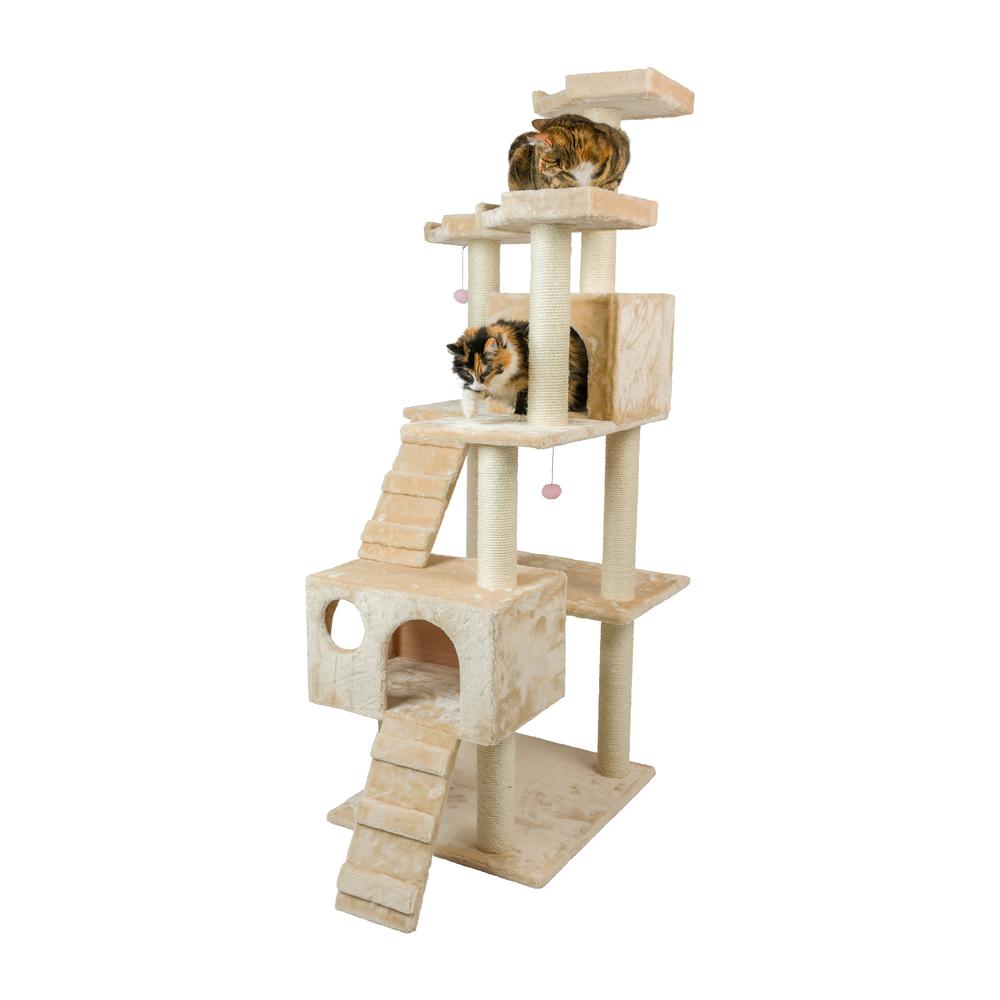 Armarkat Cat Bed Model C27CZS/MH           Earth Brown & Beige. Picture 6