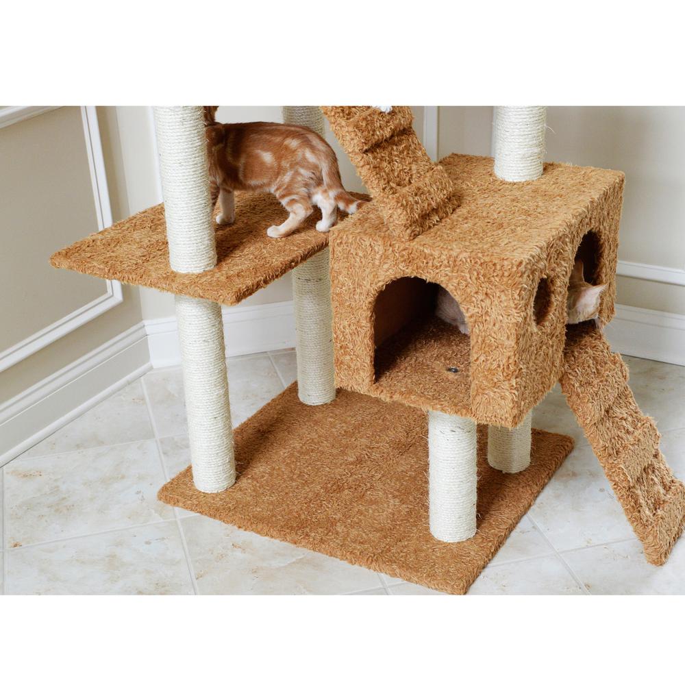 Armarkat Cat Bed Model C27CZS/MH           Earth Brown & Beige. Picture 7