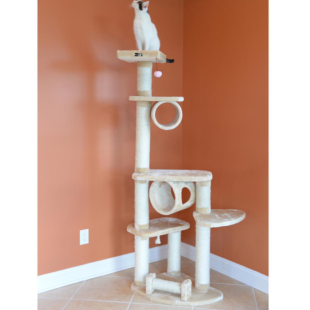 Armarkat Cat Bed Model C27CZS/MH           Earth Brown & Beige. Picture 8