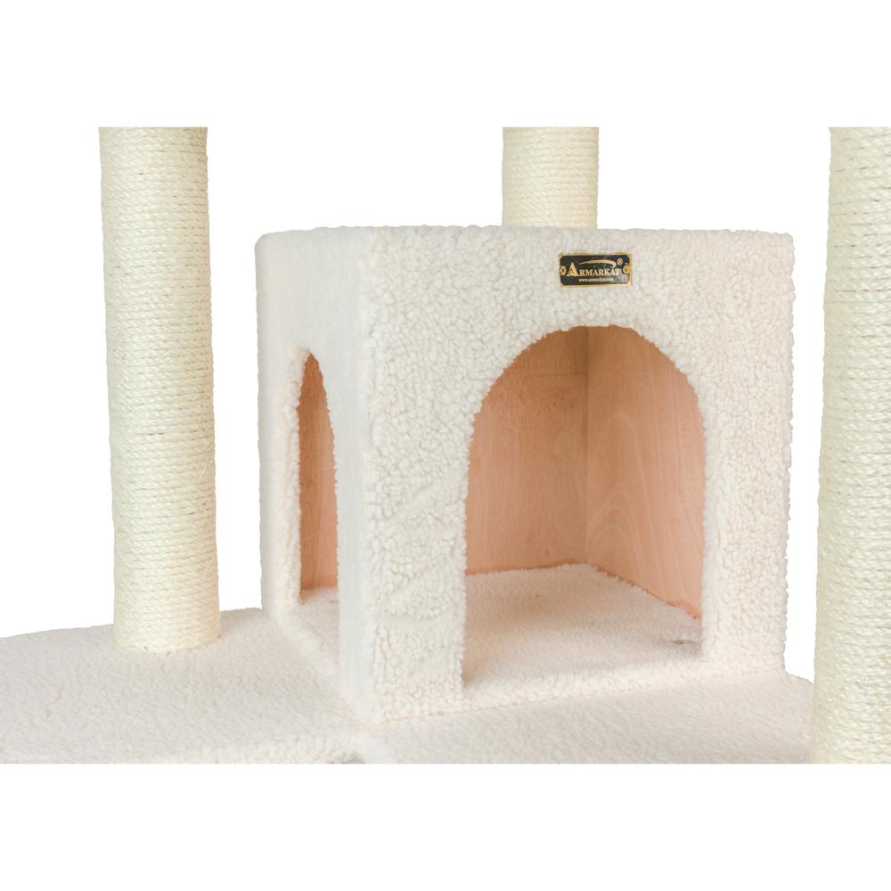 Real Wood Cat Tree In Ivory, Jackson Galaxy Approved, Multi Levels With Ramp. Picture 9