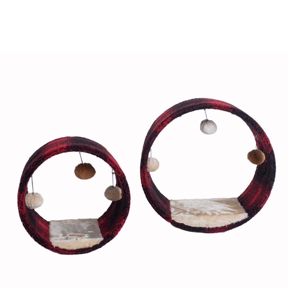 Armarkat B1201 Real Wood Cat Hideaway Tunnel, Scotch Plaid. Picture 9