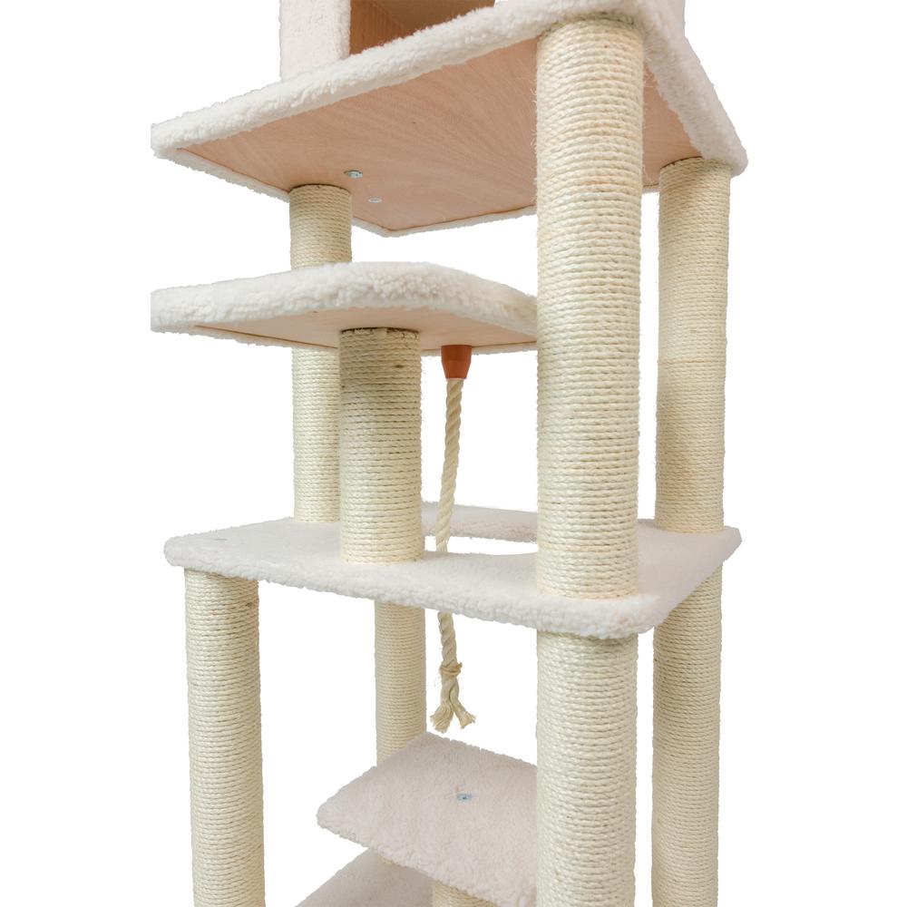 Real Wood Cat Tree In Ivory, Jackson Galaxy Approved, Six Levels. Picture 12