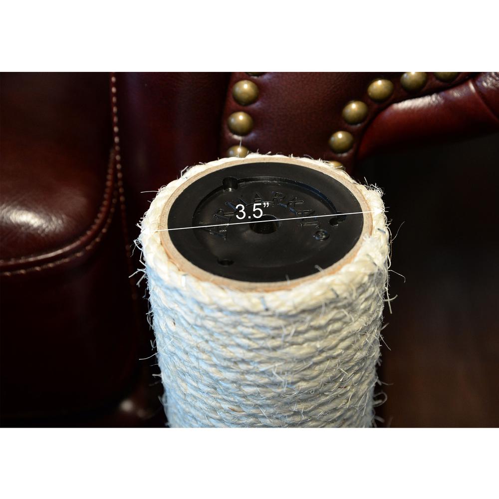 Real Wood Cat Tree Condo House With 2 Private Condos 43" Green. Picture 7