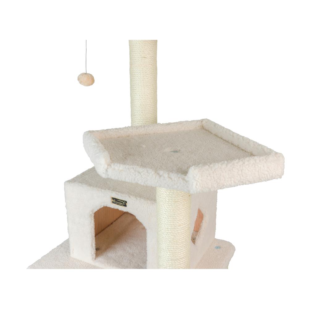 Real Wood Cat Tree In Ivory, Jackson Galaxy Approved, Six Levels. Picture 10