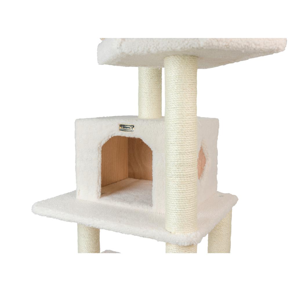 Real Wood Cat Tree In Ivory, Jackson Galaxy Approved, Six Levels. Picture 9