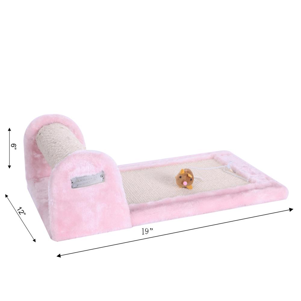 Armarkat Rolling Real Wood Cat Scratcher Toy, Sisal Scratching Board for Cats Training. Picture 3