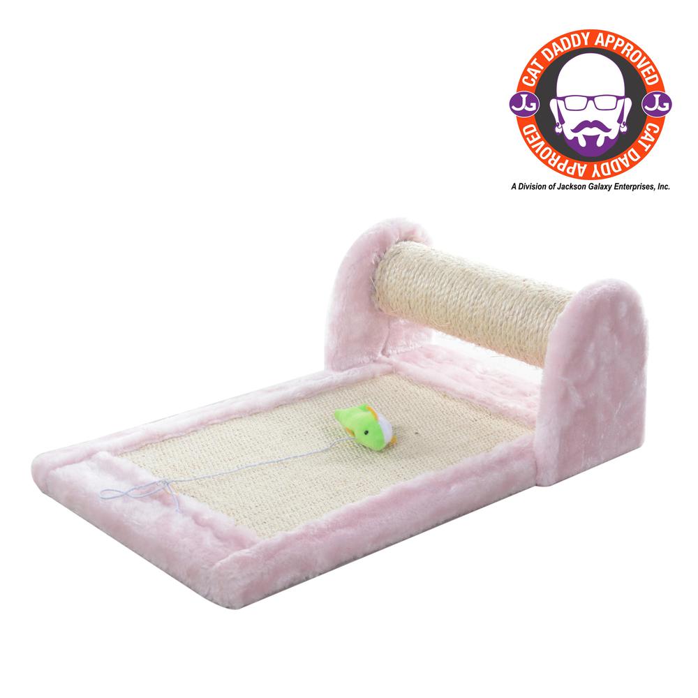 Armarkat Rolling Real Wood Cat Scratcher Toy, Sisal Scratching Board for Cats Training. Picture 1