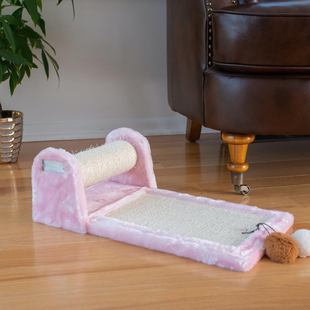 Armarkat Rolling Real Wood Cat Scratcher Toy, Sisal Scratching Board for Cats Training. Picture 4