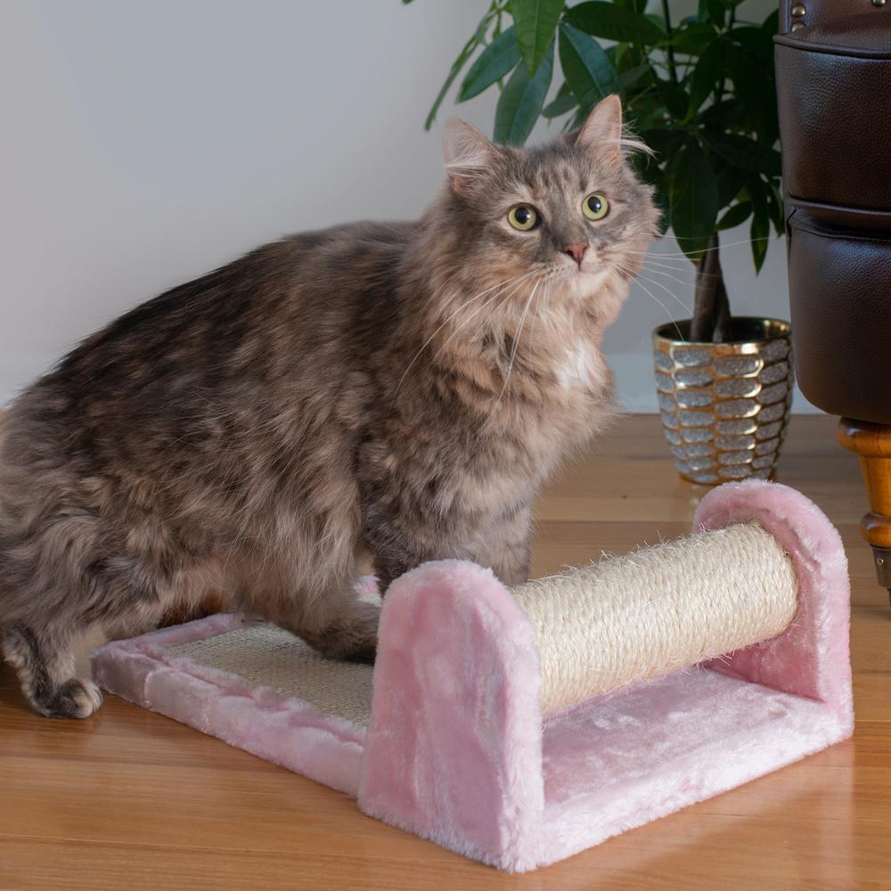 Armarkat Rolling Real Wood Cat Scratcher Toy, Sisal Scratching Board for Cats Training. Picture 6