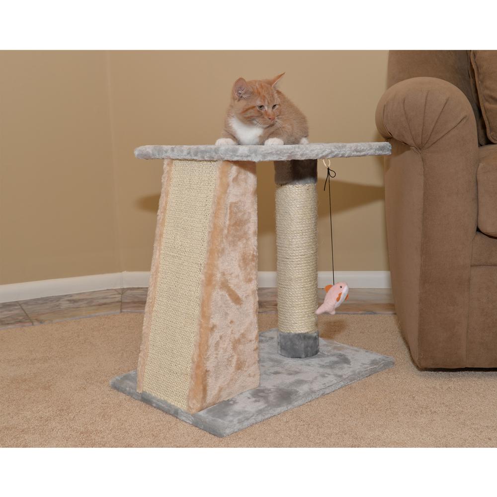 Armarkat X2001 Two-Level Platform Real Wood Scratcher W Sisal Carpet Board. Picture 9