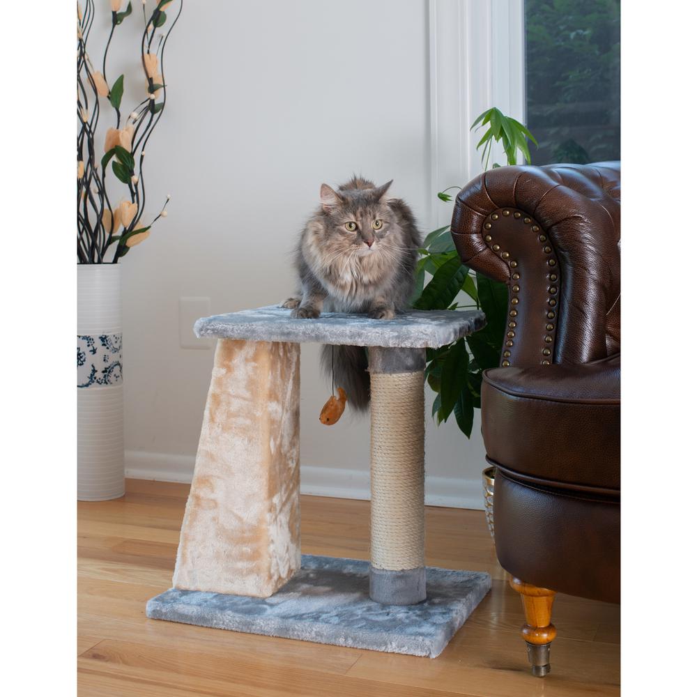 Armarkat X2001 Two-Level Platform Real Wood Scratcher W Sisal Carpet Board. Picture 6