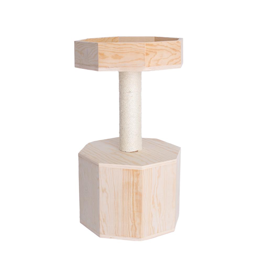 Armarkat Premium Scots Pine 29-Inch Real Wood Cat Tree with Perch and Condo. Picture 9