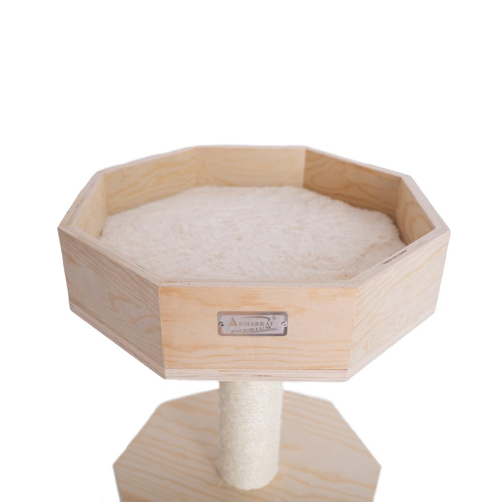 Armarkat Premium Scots Pine 29-Inch Real Wood Cat Tree with Perch and Condo. Picture 3