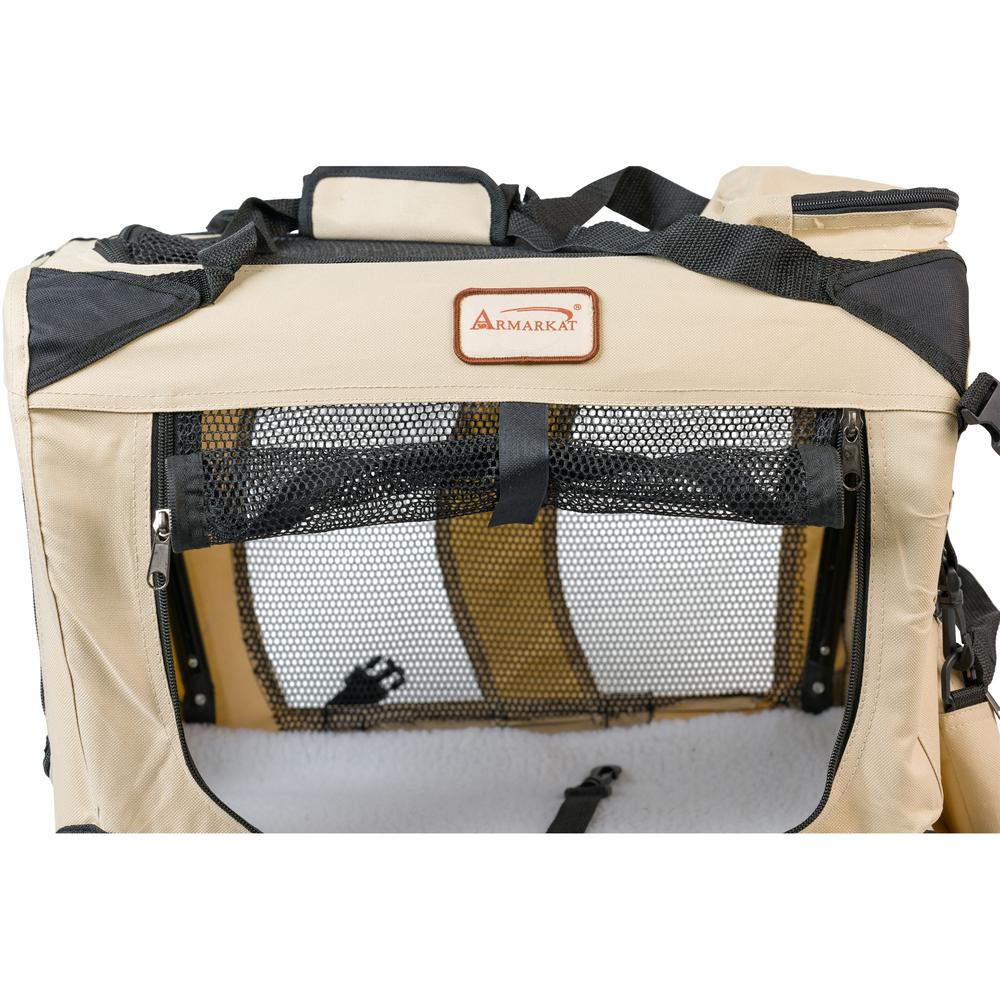 Pet Carrier Beige,Multiple Pockets. Picture 13