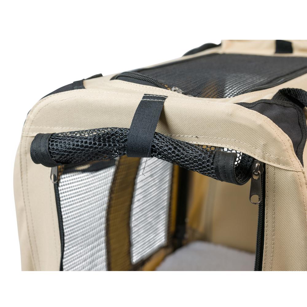 Pet Carrier Beige,Multiple Pockets. Picture 12