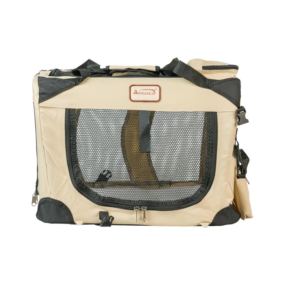 Pet Carrier Beige,Multiple Pockets. Picture 2