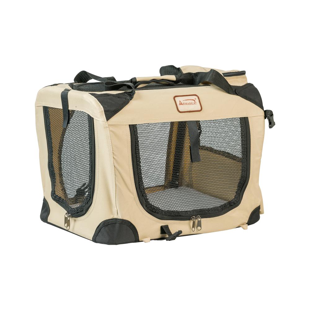 Pet Carrier Beige,Multiple Pockets. Picture 7