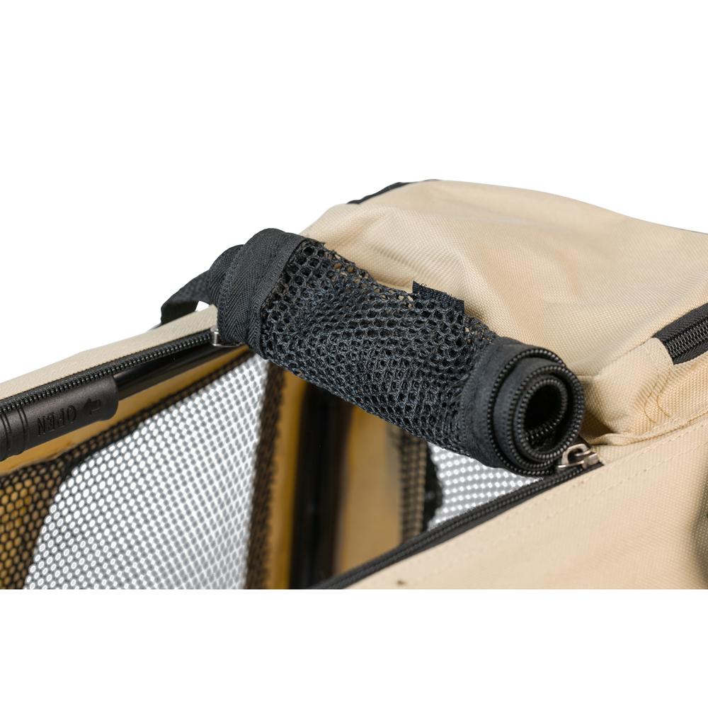 Pet Carrier Beige,Multiple Pockets. Picture 9