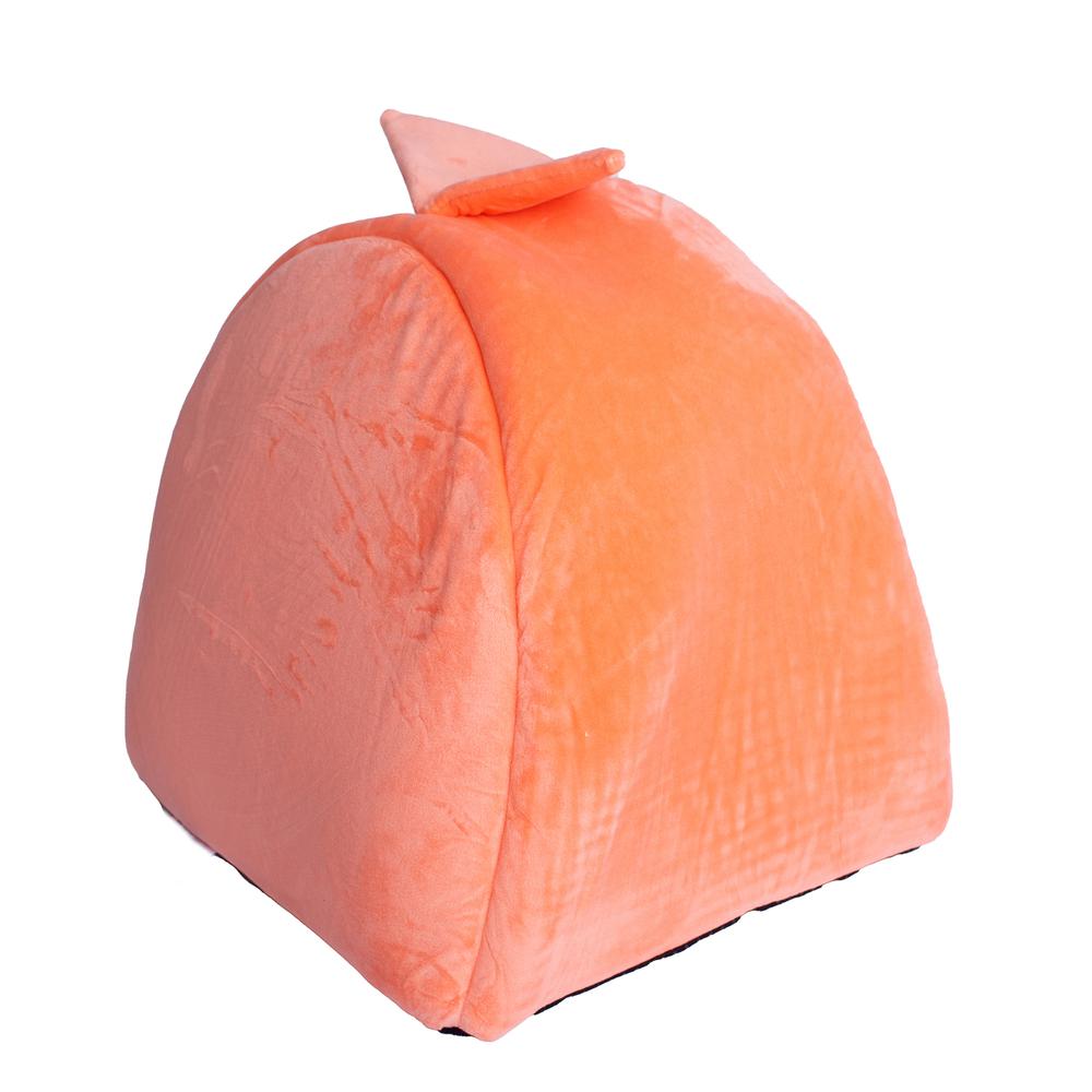 Armarkat Cat Bed Model C10HCS/MB          Orange and Ivory. Picture 1