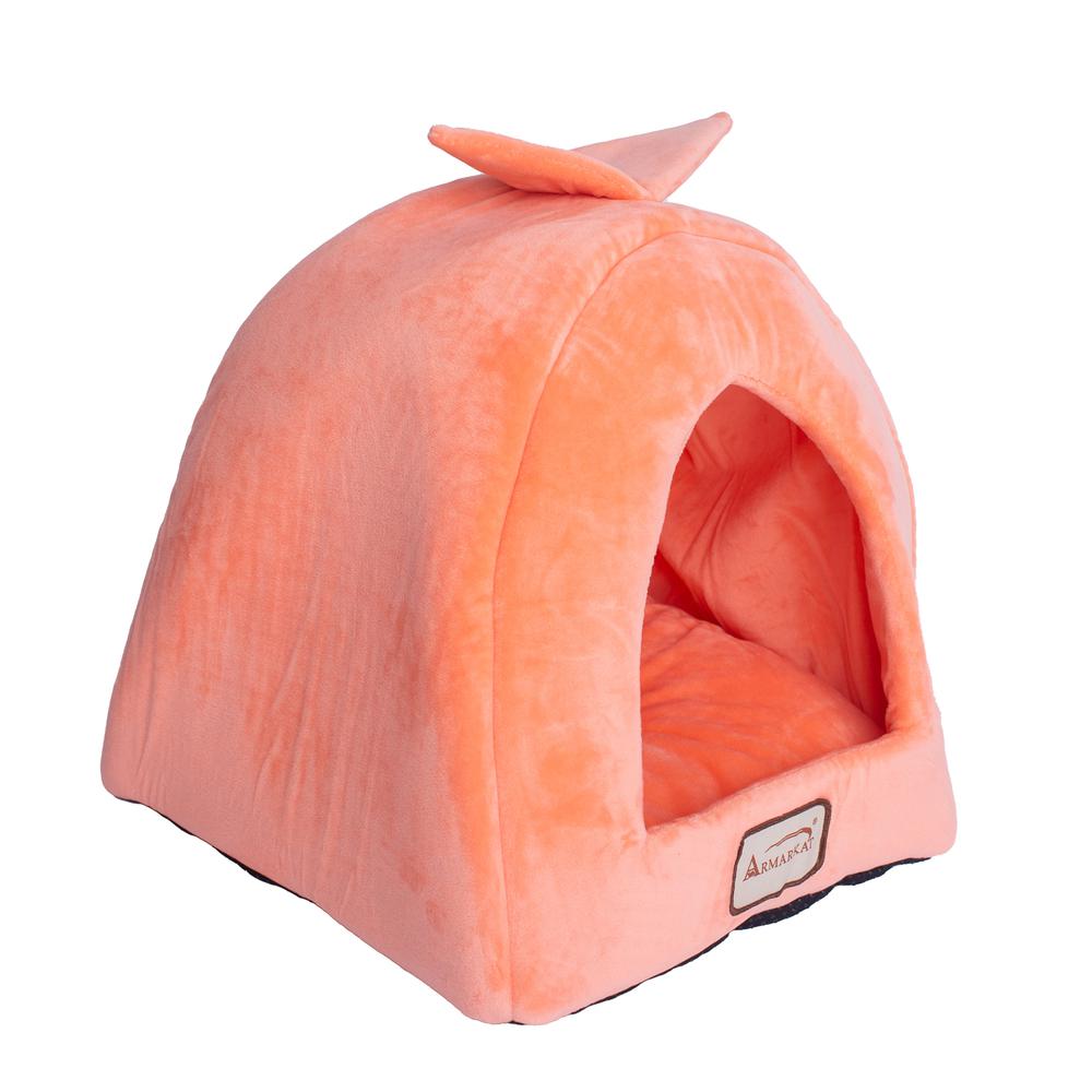 Armarkat Cat Bed Model C10HCS/MB          Orange and Ivory. Picture 10