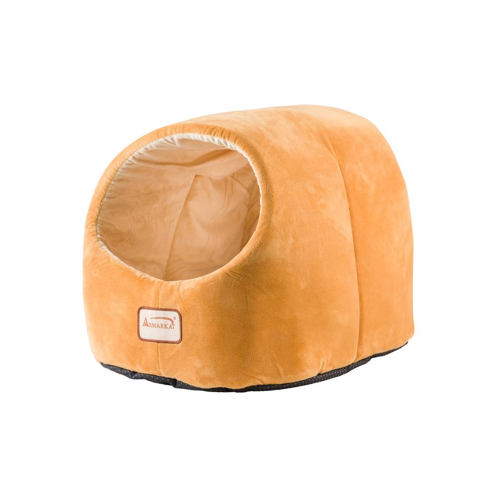 Cat Bed Brown & Ivory. Picture 10