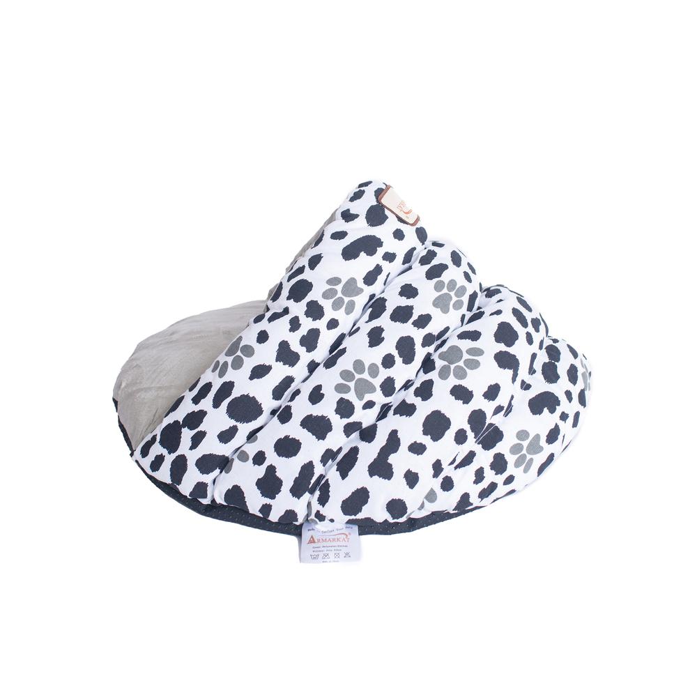 Armarkat Cat Bed Model C19HZY/HL              Sage Green Paw Print Pattern. Picture 4